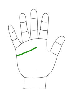 Origin and end point of heart line